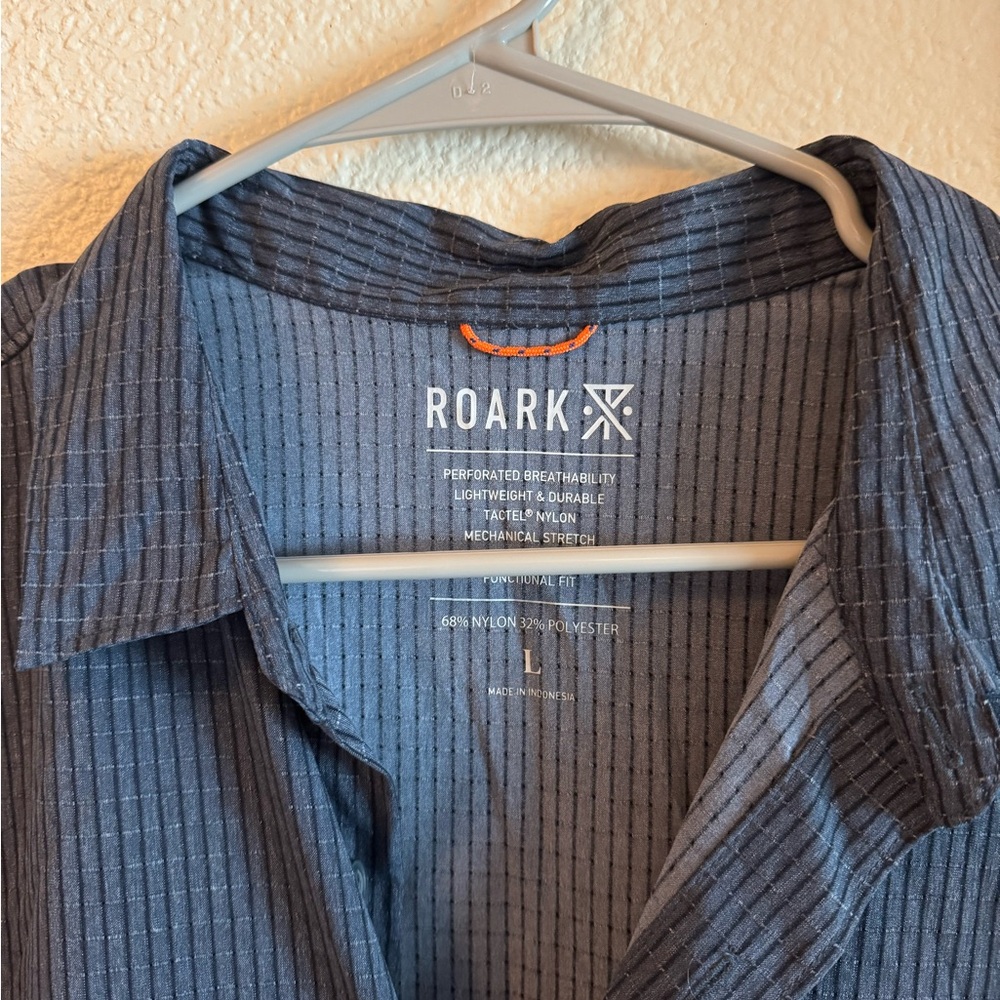 Roark Blue Striped Shirt